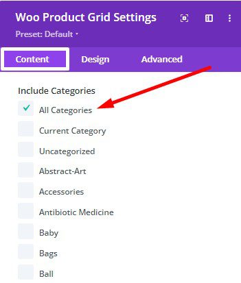 all categories